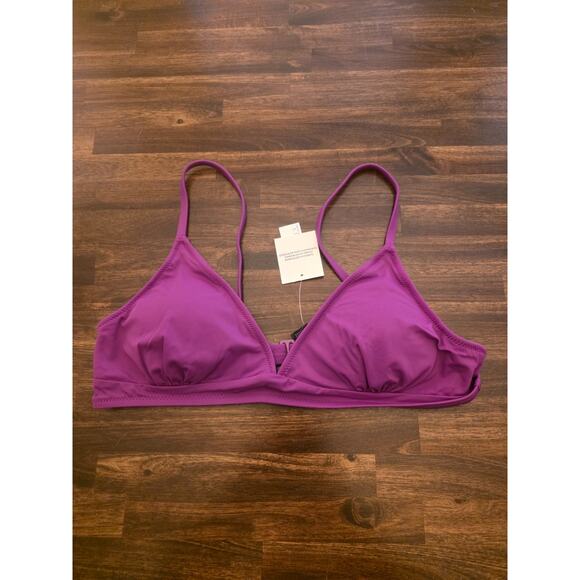 Amazon Essentials Other - Amazon Essentials Bikini Top Violet Purple Size M Medium Classic Bralette NWT